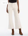 Kut From The Kloth Meg High Rise Wide Leg Double Pocket In Ecru In Beige