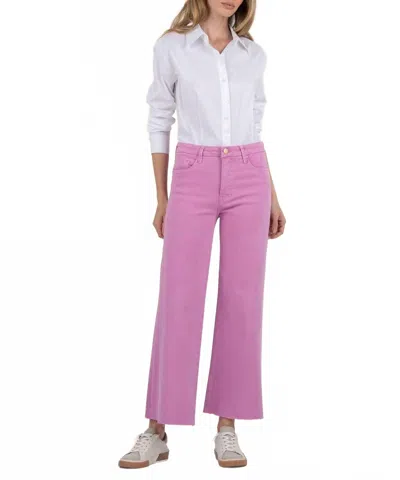 Kut From The Kloth Meg High Rise Wide Leg Jean In Orchid In Pink