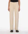Kut From The Kloth Meg High Rise Wide Leg Jeans In Beige In Nude