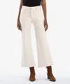 Kut From The Kloth Meg High Rise Wide Leg Double Pocket In Ecru In White