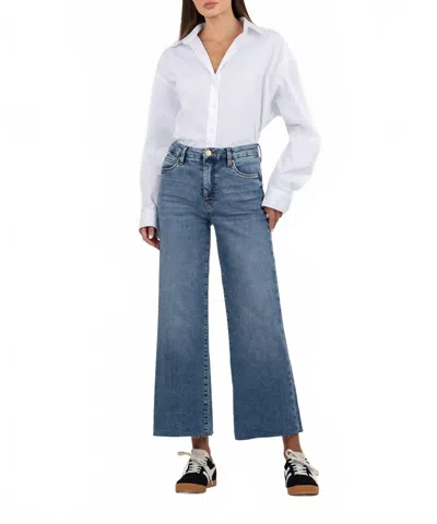Kut From The Kloth Meg High Rise Wide Leg Jeans In Gripping In Multi