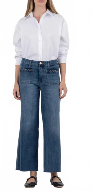 Kut From The Kloth Meg High Rise With Braid On Top Jeans In Famed
