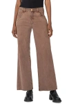 Kut From The Kloth Meg High Waist Ankle Wide Leg Jeans In Fudge