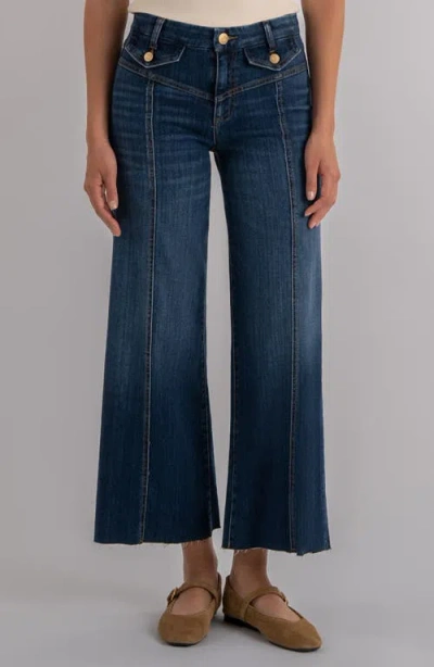 Kut From The Kloth Meg High Waist Ankle Wide Leg Jeans In Blue