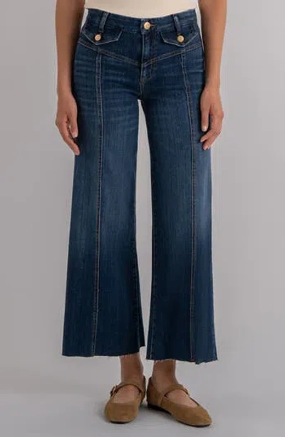 Kut From The Kloth Meg High Waist Ankle Wide Leg Jeans In Blue
