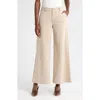 Kut From The Kloth Meg High Waist Super Wide Leg Twill Pants In Stone