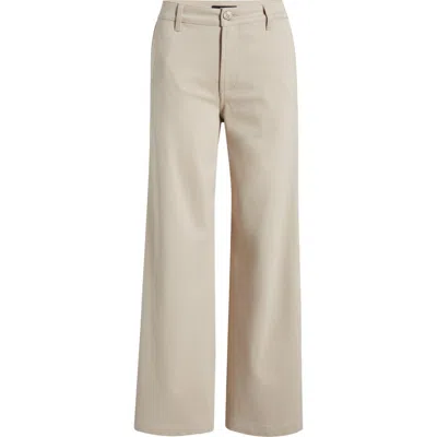 Kut From The Kloth Meg High Waist Super Wide Leg Twill Pants In Stone