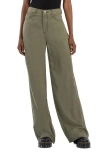 Kut From The Kloth High Waist Ankle Wide Leg Jeans In Olive
