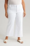 KUT FROM THE KLOTH MEG PATCH POCKET HIGH WAIST ANKLE WIDE LEG JEANS