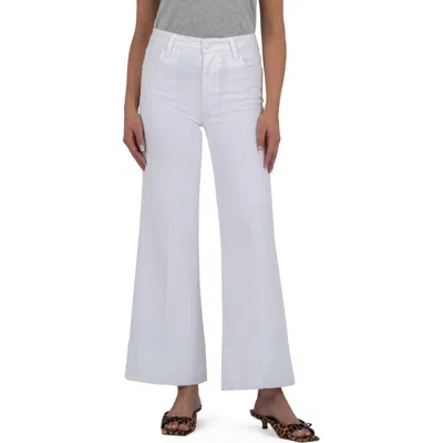 Kut From The Kloth Meg Pintuck Mid Rise Ankle Wide Leg Jeans