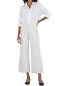 Kut From The Kloth Meg Velvet High Rise Wide Leg Pants In Ecru In White