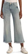 Kut From The Kloth Meg Wide Leg Jeans In Check In Multi