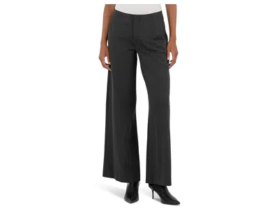 Kut From The Kloth Meg - Wide Leg Pants With Trouser Pockets In Charcoal In Gray