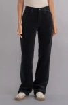 Kut From The Kloth Melissa Relaxed Straight Leg Corduroy Pants In Black