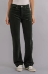 Kut From The Kloth Melissa Relaxed Straight Leg Corduroy Pants In Green