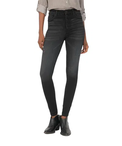 Kut From The Kloth Mia High Rise-fab Ab-skinny Jean In Enthused In Grey