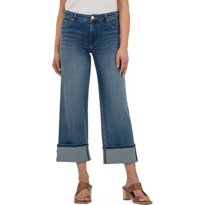 Kut From The Kloth Mid Rise Wide Leg Jeans