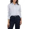 Kut From The Kloth Milla Crop Shirt In Light Blue