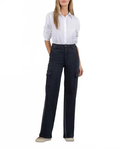 Kut From The Kloth Miller High Rise Cargo Pant In Black In Blue