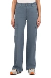 Kut From The Kloth Miller High Waist Wide Leg Cargo Jeans In Slate Grey