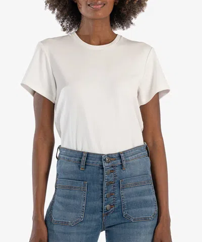 KUT FROM THE KLOTH MODAL RELAXED FIT TOP IN IVORY
