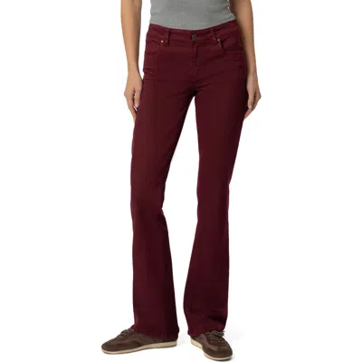 Kut From The Kloth Natalie Bootcut Jeans In Burgundy