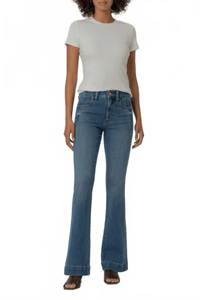 Kut From The Kloth Natalie High Rise Bootcut Jeans In Alliance Wash In Multi