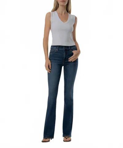 Kut From The Kloth Natalie High Rise Fab Ab Bootcut Jeans In Allied With Dark Stone In Multi