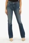 KUT FROM THE KLOTH NATALIE HIGH RISE FAB AB BOOTCUT JEANS IN BLUE