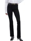 Kut From The Kloth Kelsey Raw Hem Mid Rise Ankle Flare Jeans In Black