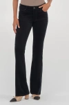 Kut From The Kloth Natalie Mid Rise Bootcut Corduroy Pants In Black