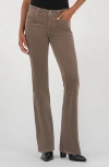 Kut From The Kloth Natalie Mid Rise Bootcut Corduroy Pants In Gray