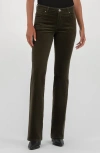 Kut From The Kloth Natalie Mid Rise Bootcut Corduroy Pants In Green