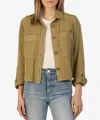 Kut From The Kloth Zinnia Patch Pocket Jacket In Multi
