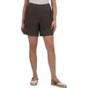 Kut From The Kloth Nicole Pull-on Linen Blend Shorts In Black