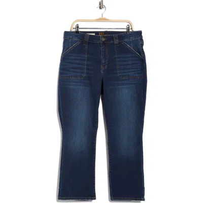 Kut From The Kloth Nikki High Waist Crop Kick Flare Jeans In Blue