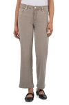 Kut From The Kloth Pattie High Waist Wide Leg Jeans In Cement