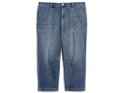 Kut From The Kloth Plus Size Ashton Wide Leg Barrel In Prosperous Women's Jeans Prosperous: 16w 28 In Blue