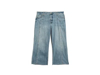 Kut From The Kloth Plus Size Meg Fab Ab High-rise Wide Leg In Wistfulness Women's Jeans Wistfulness: 18w 27 In Blue