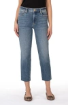 Kut From The Kloth Rachael Fab Ab High Waist Raw Hem Mom Jeans In Exalted