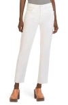Kut From The Kloth Rachael Fab Ab High Waist Raw Hem Mom Jeans In Optic White