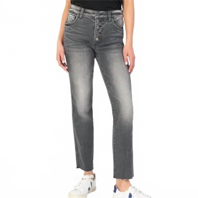 Kut From The Kloth Rachael Hi Rise Mom Jean In Emulate In Gray