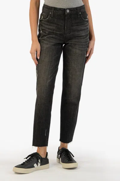 Kut From The Kloth Rachael High Rise Fab Ab Mom Jean In Distinguish Wash In Multi