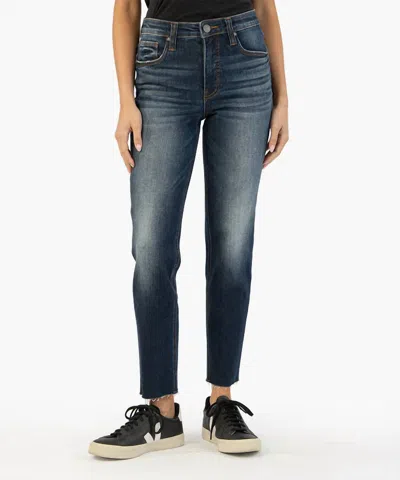Kut From The Kloth Rachael High Rise Fab Ab Mom Jean In Management Wash In Multi