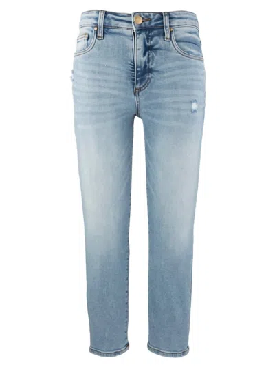 Kut From The Kloth Rachael High Rise Fab Ab Mom Regular Hem In Light Wash In Blue