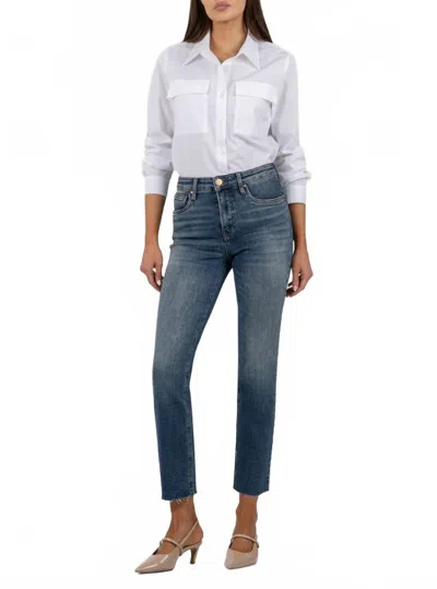 Kut From The Kloth Rachael High Rise Jean In Braveness In Blue