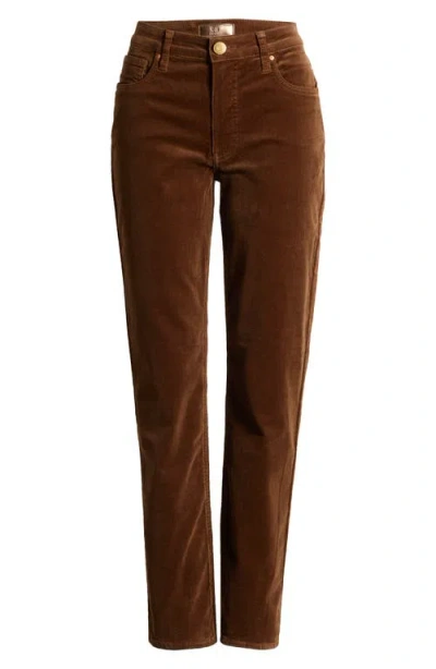 Kut From The Kloth Rachael High Waist Corduroy Mom Jeans In Cognac