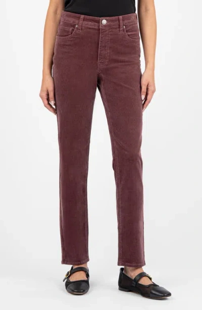 Kut From The Kloth Rachael High Waist Corduroy Mom Jeans In Mauve