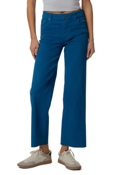 Kut From The Kloth Charlotte High Rise Wide Leg Jeans In Sapphire In Blue