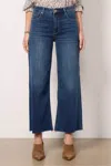 Kut From The Kloth Raw Hem Wide Leg Jeans In Blue